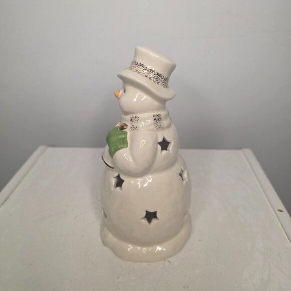 Lenox Snowman Lit Color Changing Figurine Seasons Sparkle 6.5 In NWT - Picture 3 of 9